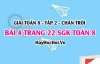 Bài 4 trang 22 Toán 8 Tập 2 Chân trời sáng tạo: Hàm Số Bậc Nhất & Ứng Dụng